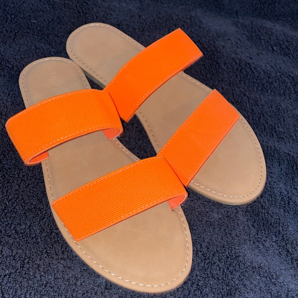 Neon Orange sandals